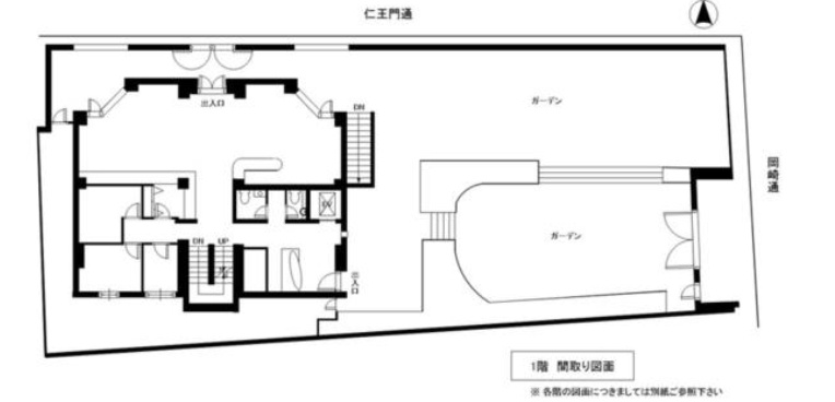 岡崎庵の間取り