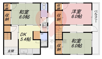 【間取り】 | 堺市東区日置荘原寺町戸建