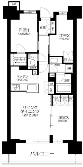【間取り】 | ザ・パークハウス　川口本町