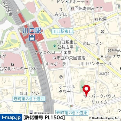 【地図】 | ザ・パークハウス　川口本町