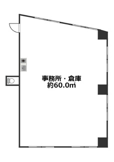 【間取り】 | かどとビル　事務所　倉庫