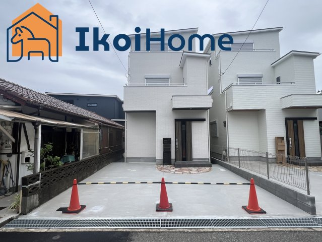 明石市貴崎1丁目　A号地　新築戸建の外観|林崎松江海岸駅徒歩6分！駐車場3台！床暖房付LDK19.2帖！広い洗面室！収納たくさん！