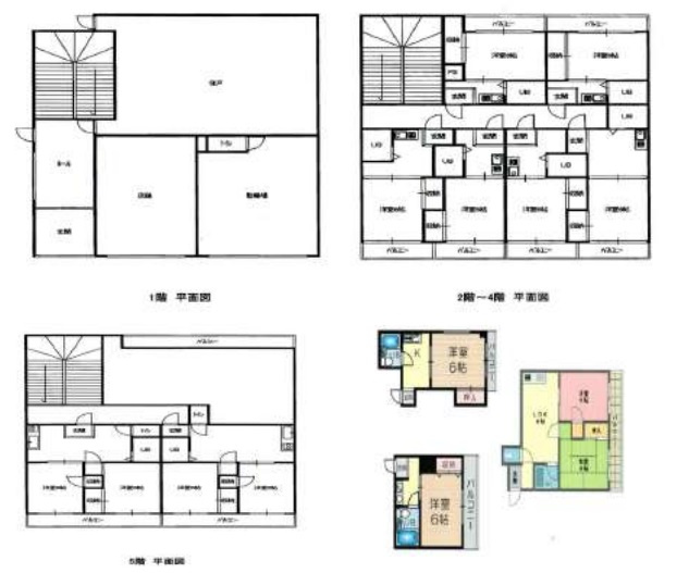 大阪市東成区深江北３丁目の一棟マンションの間取り