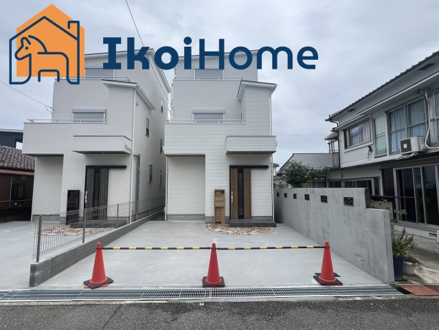 明石市貴崎1丁目　B号地　新築戸建の外観|林崎松江海岸駅徒歩6分！駐車場3台！床暖房付LDK19.2帖！広い洗面室！収納たくさん！