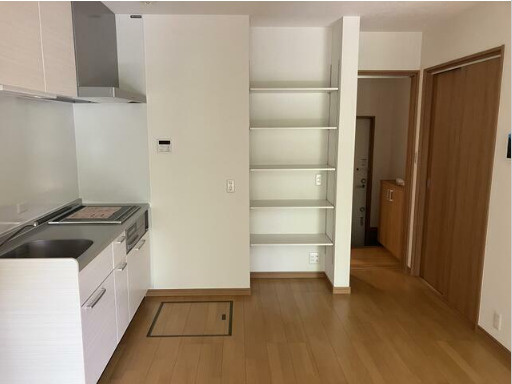 熊本市中央区黒髪５丁目のアパートの居間・リビング