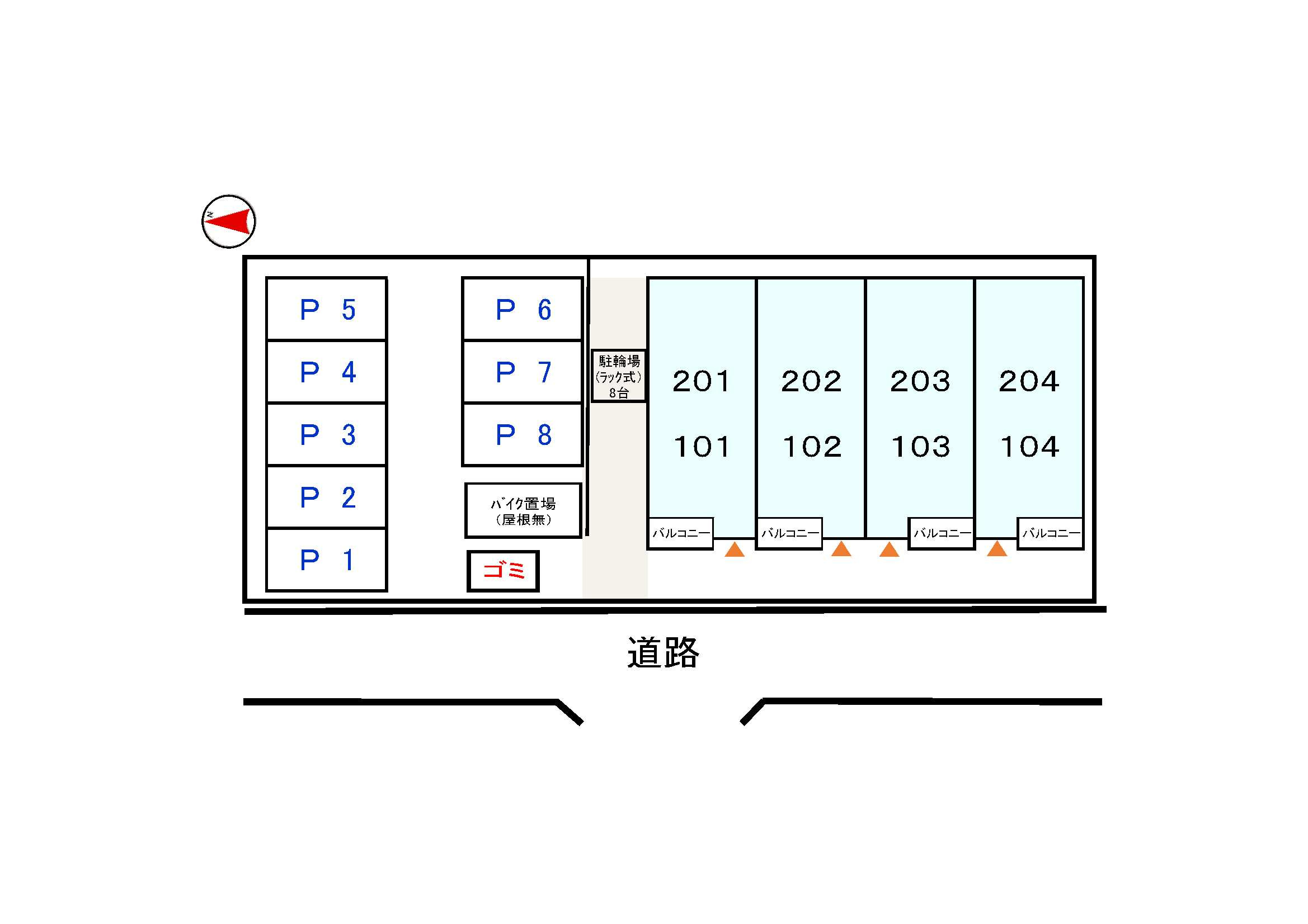 クレスト青葉の区画図
