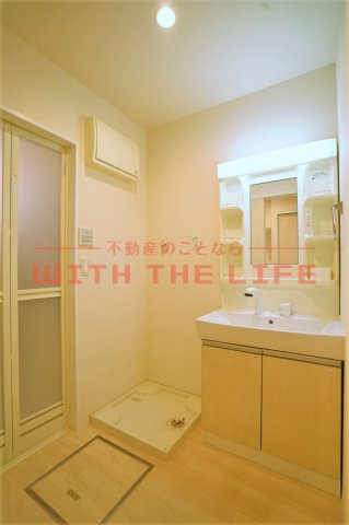 アジャートK【キャッシュバック対象物件】の洗面所|広い洗面スペース