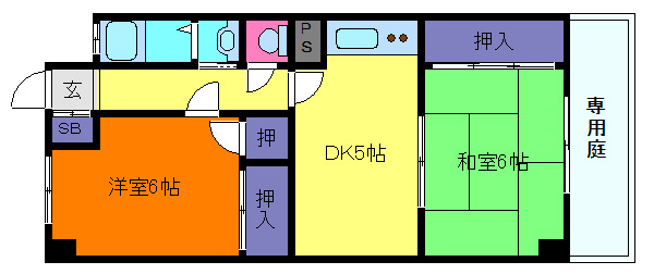 薬師グリーンハイツの間取り