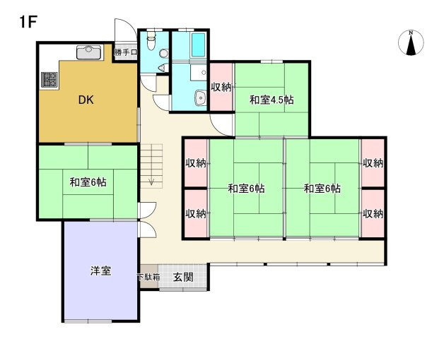 【間取り】 | 玉野市西田井地　戸建 | ★1階　間取図★