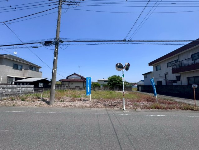 土地　川越市中老袋の前面道路含む現地写真|資材置き場や駐車場用地におすすめ