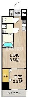 コートエスト都島の間取り