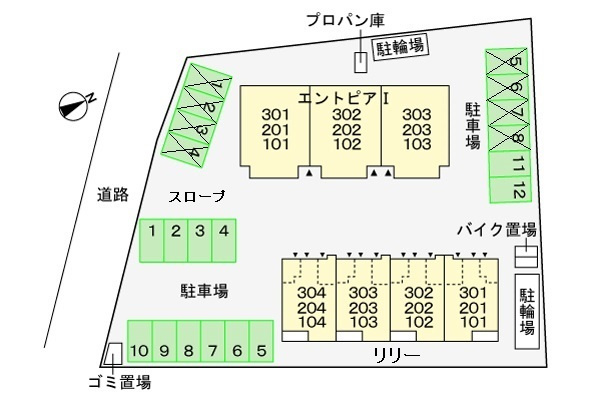 リリーの区画図