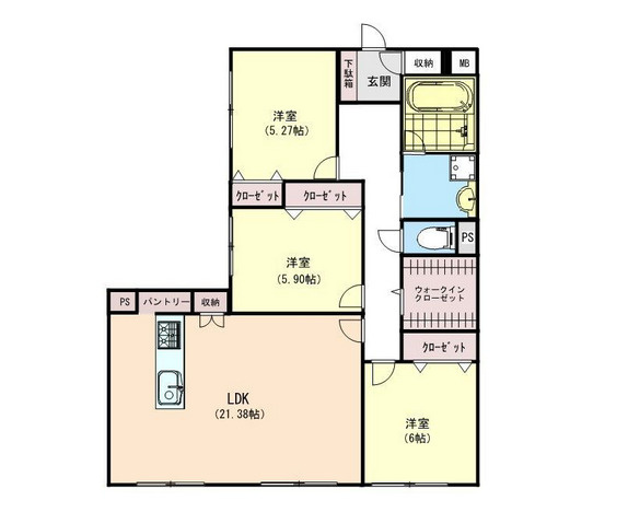 ネオハイツ輝国の間取り|ネオハイツ輝国（3SLDK）