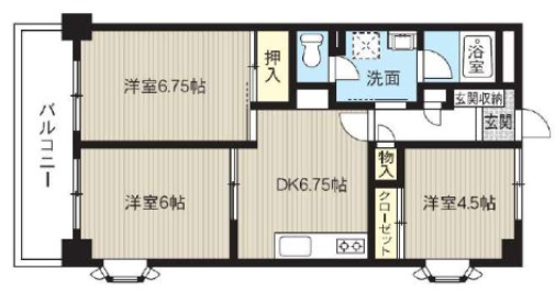 サントミグランドールマンション の間取り