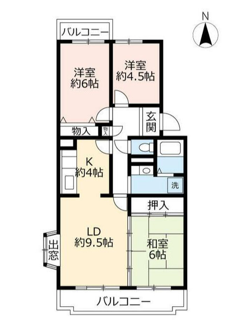 URコンフォール城山の間取り
