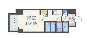 S-RESIDENCE江坂の間取り