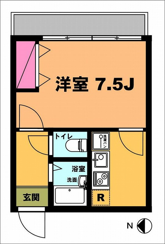 月村マンションNo.1の間取り
