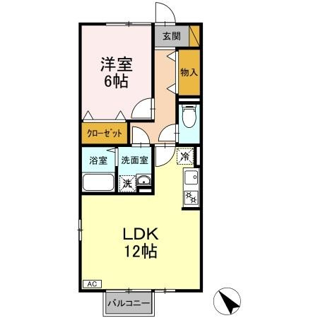 ヴィアノ　Ⅰの間取り