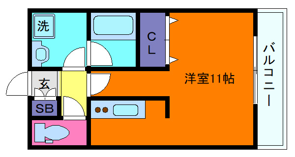 パレス東洋神戸６号館の間取り