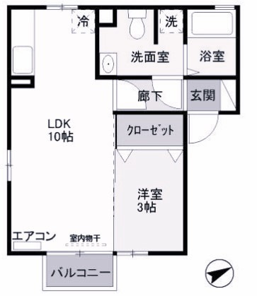 【間取り】 | ピュアマインドC