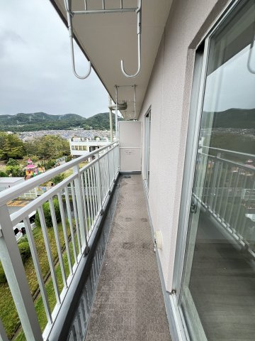 公社清和台住宅　14号棟のバルコニー