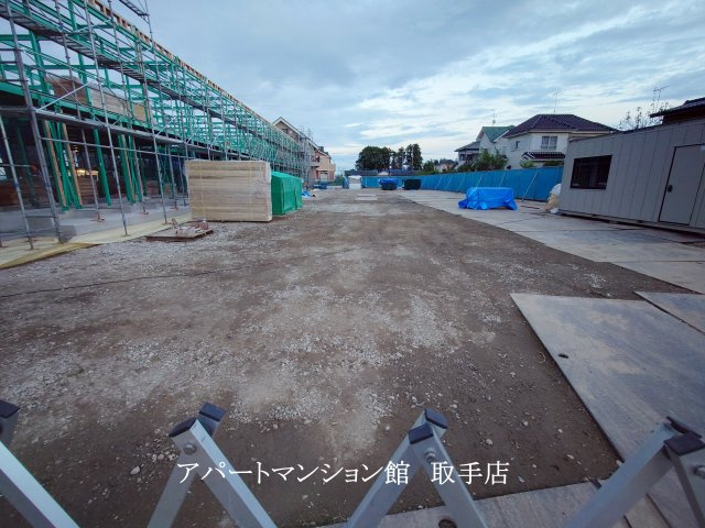 仮）取手市吉田新築アパートの駐車場