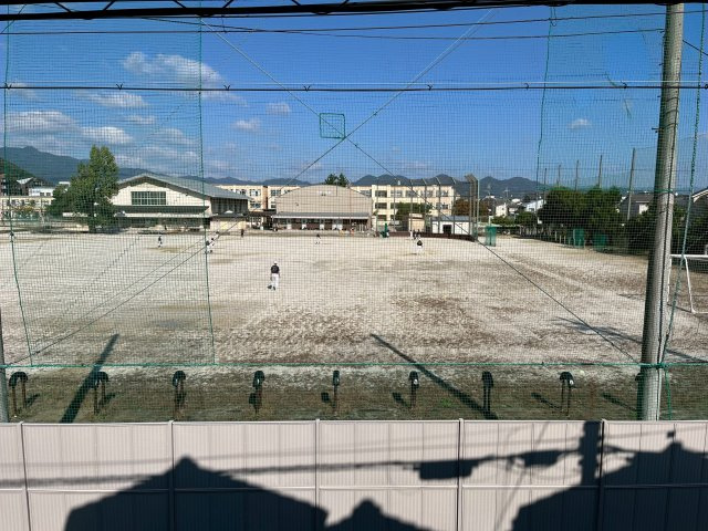 上桂森下町貸家の展望|桂中学校が望めます