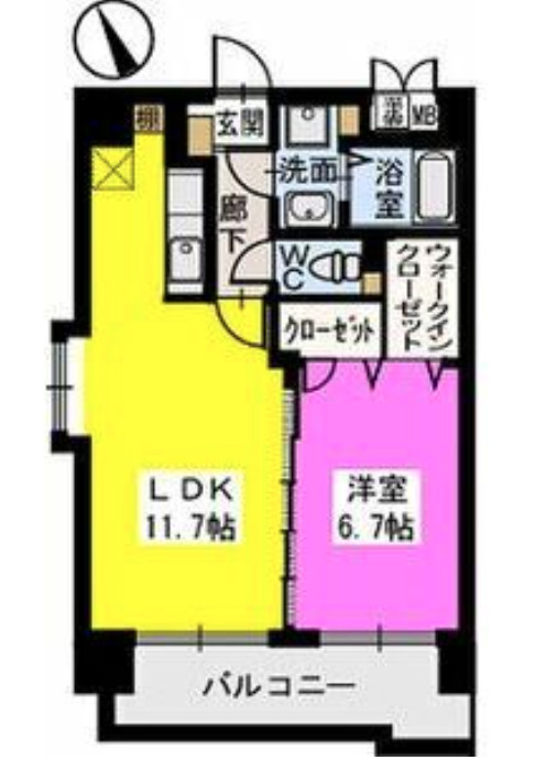 ベスタ櫛原【キャッシュバック対象物件】の間取り