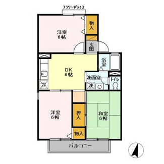【間取り】 | クレスト松代 ＡＢＣＤ