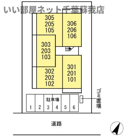 アヴァンスコート参番館の区画図