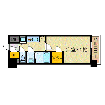 エスリード京都梅小路の間取り