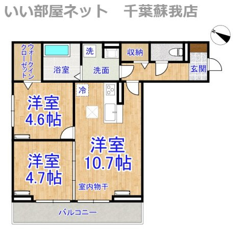 アヴァンスコート参番館の間取り|ひと味違う？不動産屋のイメージを変えたい！『いい部屋ネット千葉蘇我店』へ是非お越しください♪