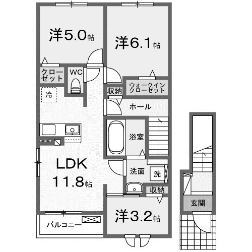 【間取り】 | プレステージ　Ⅱ