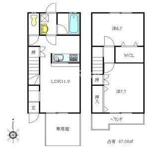 オランジュ馬見塚の間取り