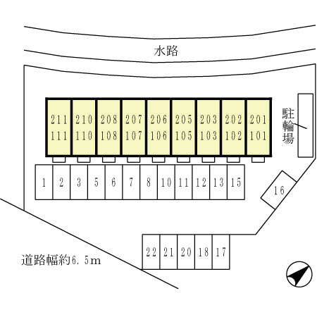 ビヤン　リズムの区画図