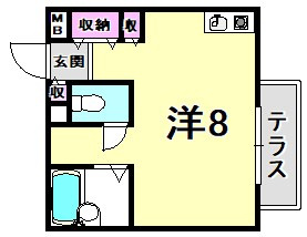 ヴィラ上ヶ原の間取り