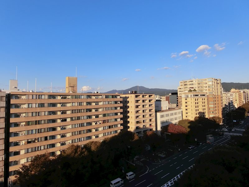 ジョイ御池の展望|北東側の眺望です。御池通りを眺めることが出来ます。