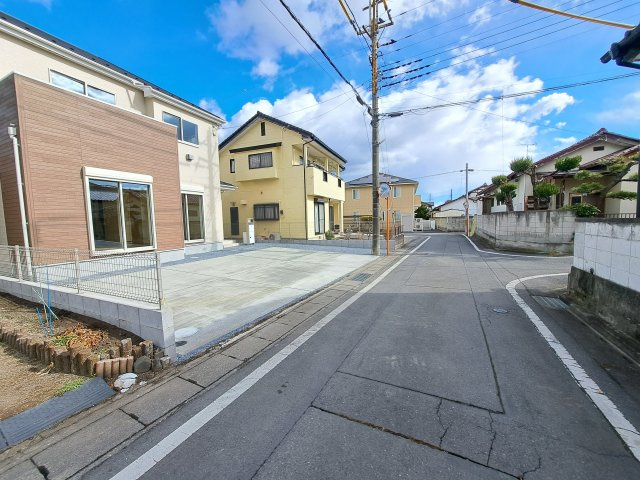 新築　高崎市八幡町24-1期　LIGNAGE　１号棟の前面道路含む現地写真|現地写真　南側接道幅員約4.5ｍ
