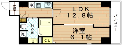 アート四条堀川の間取り