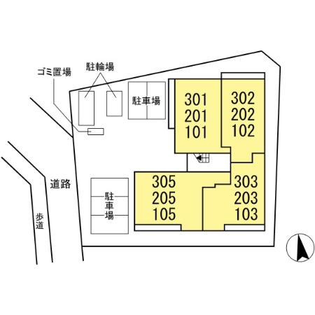 メゾン・ド・シルヴァの区画図