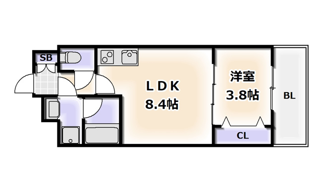 【間取り】 | スプランディッド難波SOUTH
