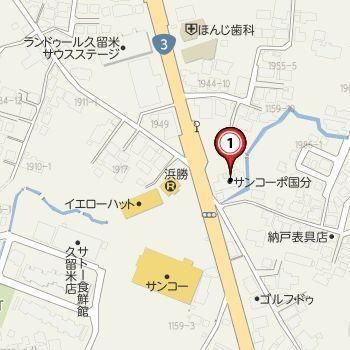 サンコーポ国分の地図