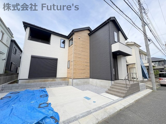 流山市鰭ヶ崎　新築戸建　全2棟　2号棟の外観|きれいな外観です