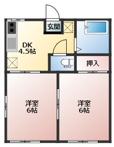 【間取り】 | コーポ瀧 | 【コーポ瀧 】