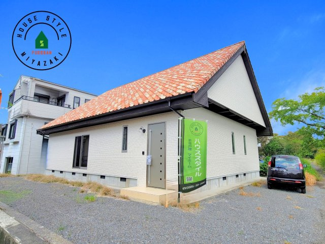 都城市前田町(1号棟）の外観|デザイン性のある外観です。