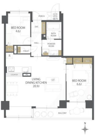 【間取り】 | ロアール社南