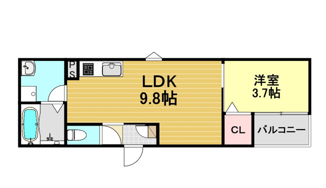 【間取り】 | LE COCON 津島Ⅱ