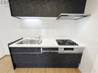 壁付けシステムキッチンはスペースの最大限の有効活用が可能で、動線がスムーズになり調理や準備が快適で効率的に行えます。収納スペースや吊り戸棚が設けられ、調理器具や食器類をスマートに収納できます。
