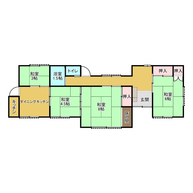 米子市吉谷中古戸建の間取り