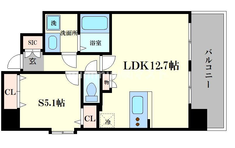 スプランディッド中之島WESTの間取り